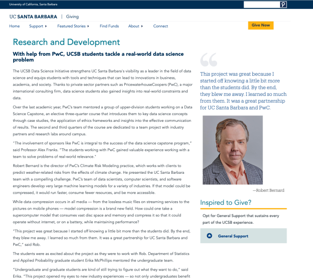 Screenshot from UCSB.edu
