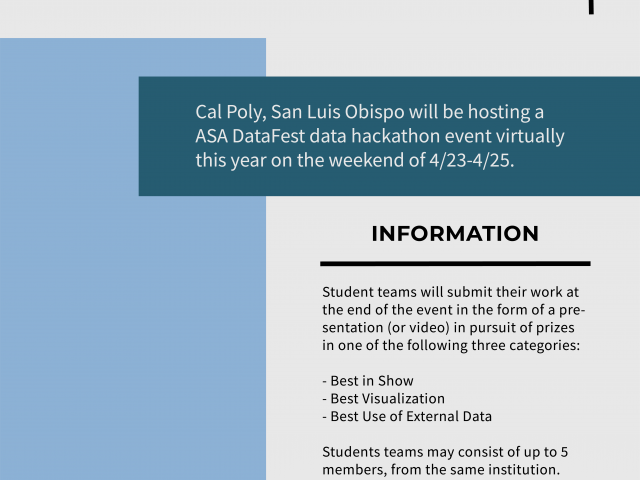 DataFest Hackathon Flier